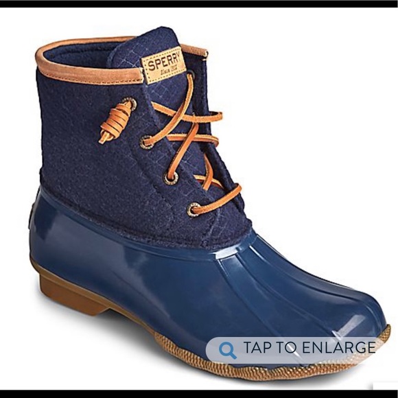 Sperry Women's Saltwater Wool Embossed Duck Boot - Picture 2 of 10